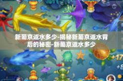 新葡京返水多少-揭秘新葡京返水背后的秘密-新葡京返水多少