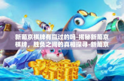新葡京棋牌有赢过的吗-揭秘新葡京棋牌，胜负之间的真相探寻-新葡京棋牌有赢过的吗