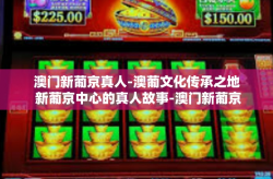 澳门新葡京真人-澳葡文化传承之地 新葡京中心的真人故事-澳门新葡京真人