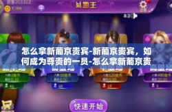 怎么拿新葡京贵宾-新葡京贵宾，如何成为尊贵的一员-怎么拿新葡京贵宾